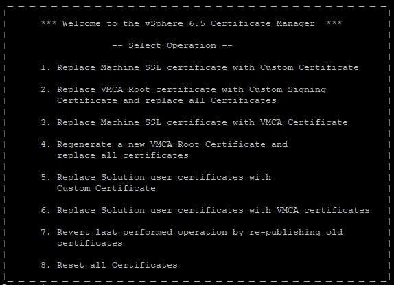 Неожиданно перестало пускать в VCenter - ошибка 503, введите имя пользователя и пароль, не стартуют службы vmware-vpxd и vmware-vpxd-svc  - certificate-manager