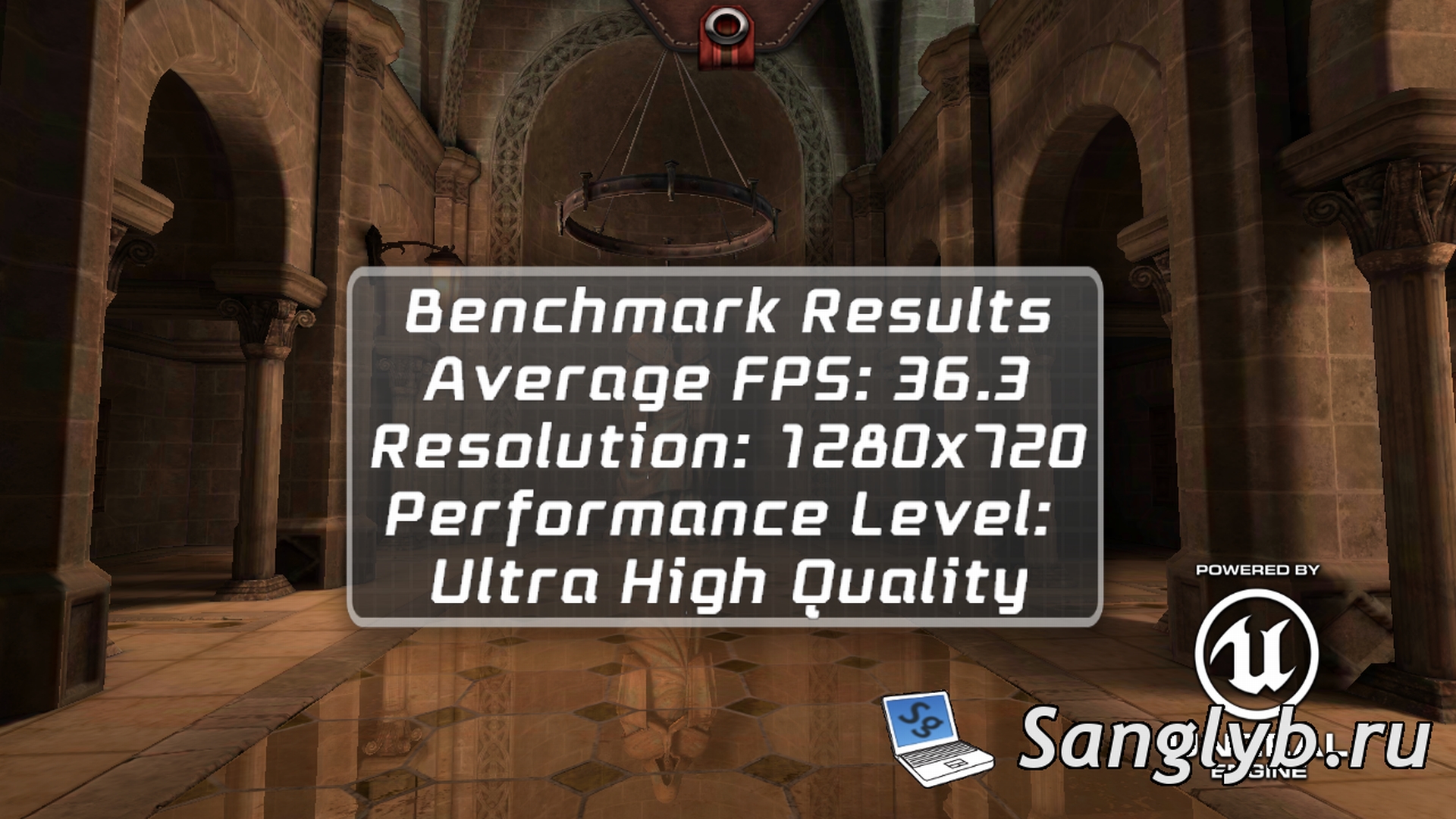 В EpicCitadel - 36.3FPS