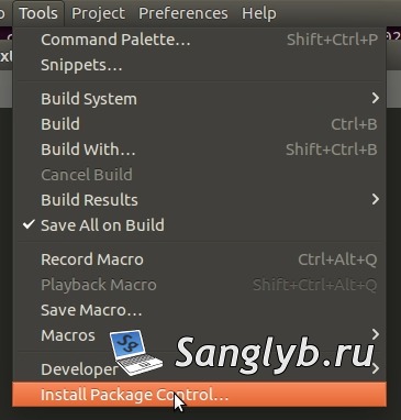 Install package control