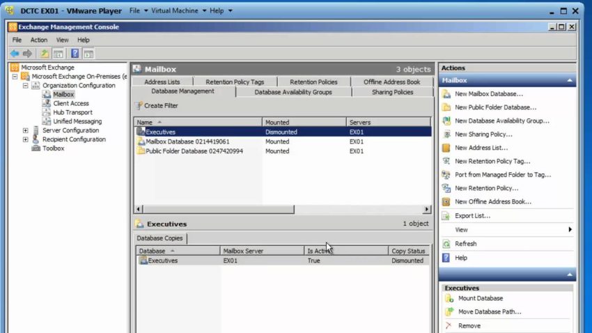 Exchange – не подключается база из за ошибок - Database error Disk IO error - event id 482, 206, 1159, 1160, 739 и The exchange store DB is limited to 1024GB – event id 1216, 9685, 9690