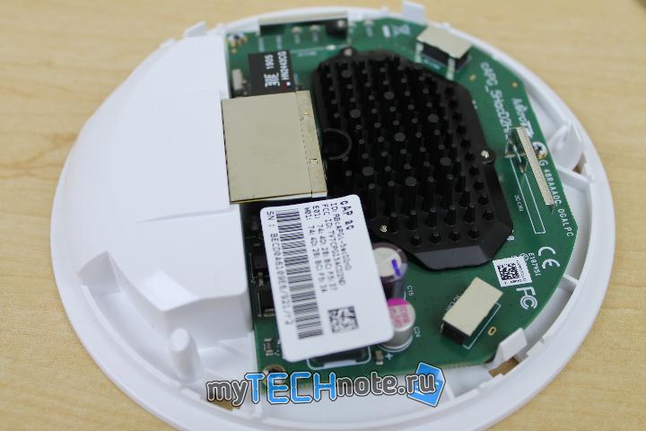 MikroTik CAP AC – мини обзор / распаковка - вид внутри