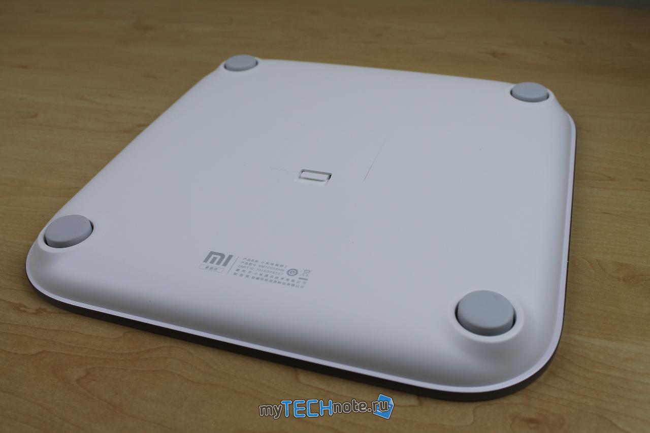 Xiaomi Mi Body Composition Scale 2 - обзор умных весов - вид снизу
