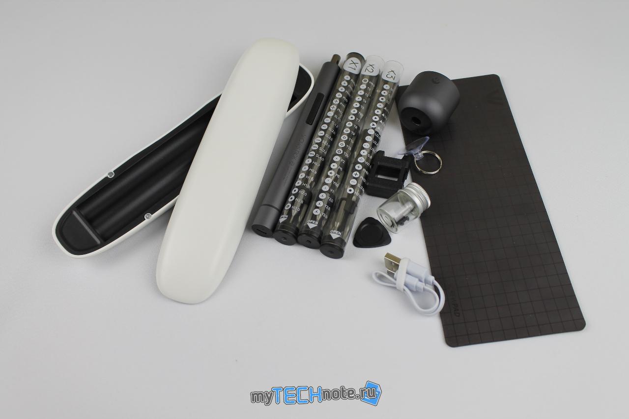 Wowstick 1f+ - электро отвёртка от Xiaomi - комплектация