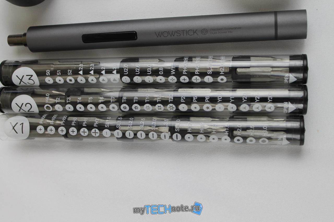 Wowstick 1f+ - электро отвёртка от Xiaomi - набор бит