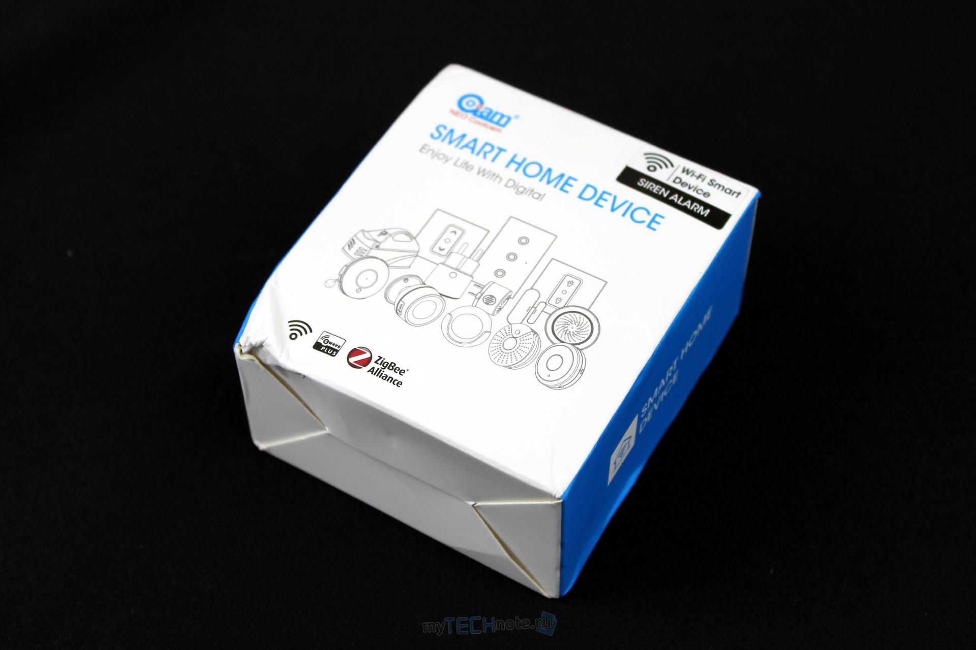 WiFi сирена NEO Coolcam (S3454) с Aliexpress - коробка