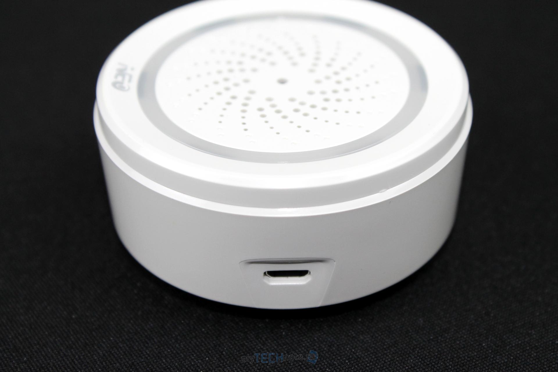 WiFi сирена NEO Coolcam (S3454) с Aliexpress - питается от Micro USB