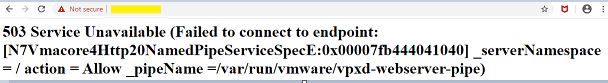 Неожиданно перестало пускать в VCenter - ошибка 503, введите имя пользователя и пароль, не стартуют службы vmware-vpxd и vmware-vpxd-svc - ошибка 503 при попытки зайти в vcenter