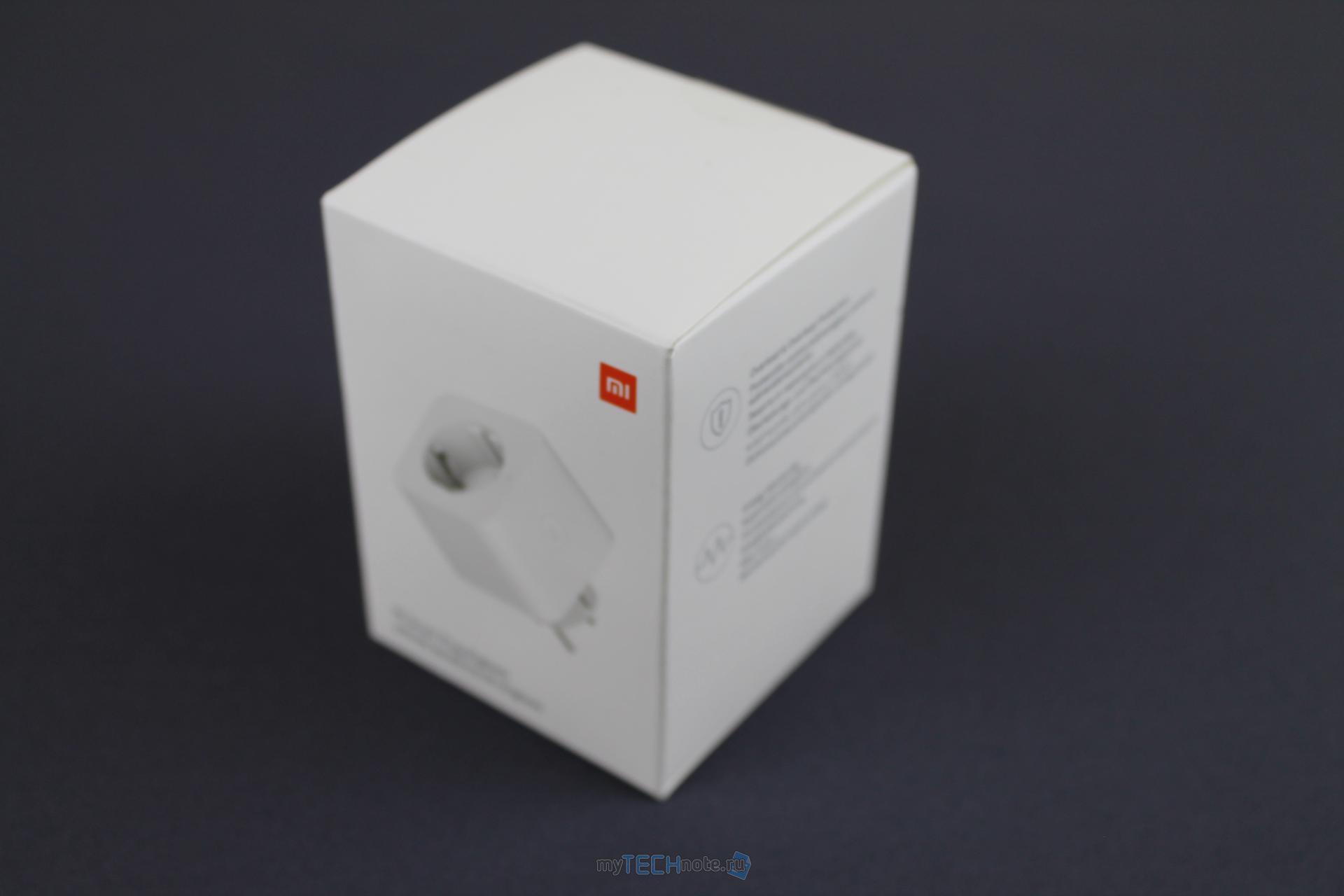 Умная розетка Xiaomi Mi Smart Plug ZNCZ04LM - вид коробки