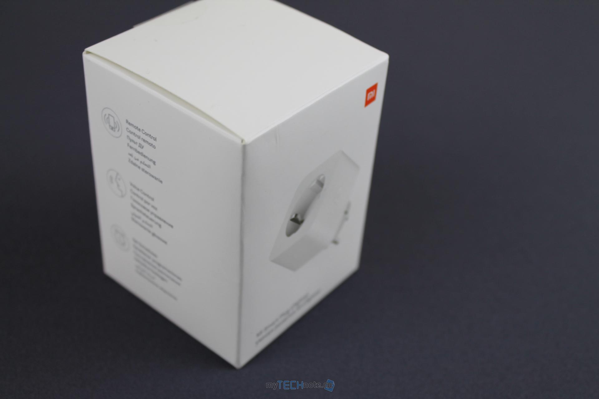 Умная розетка Xiaomi Mi Smart Plug ZNCZ04LM - вид коробки