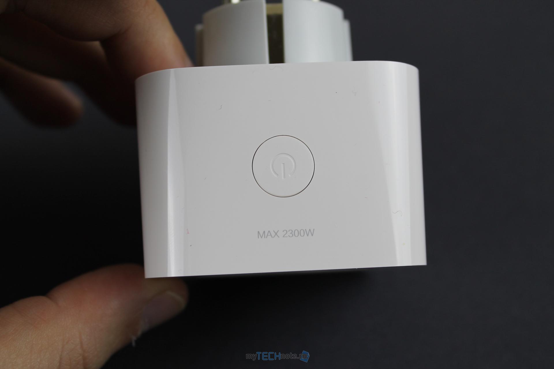 Умная розетка Xiaomi Mi Smart Plug ZNCZ04LM - вид сверху