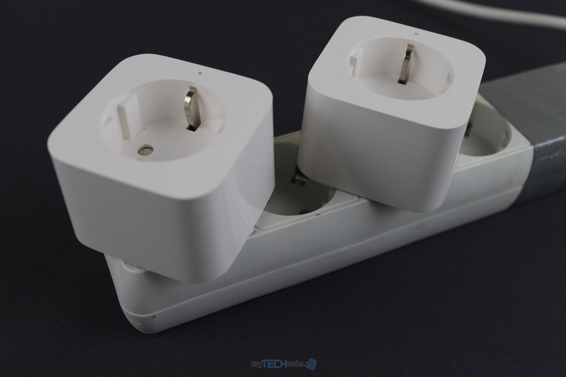 Умная розетка Xiaomi Mi Smart Plug ZNCZ04LM - розетка занимает несколько разъемов в удлиннителях