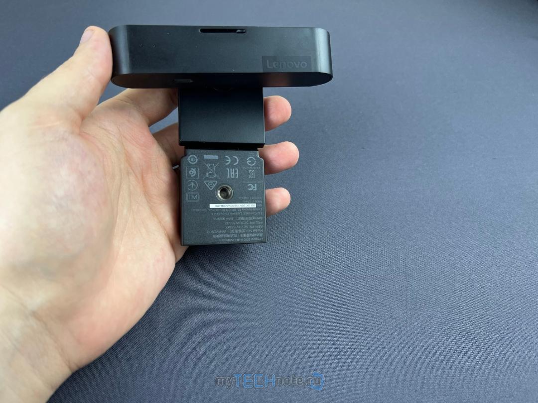 Веб-камера Lenovo 500 HD Webcam - относительно недорогая веб камера, поддерживающая Windows Hello - общий вид